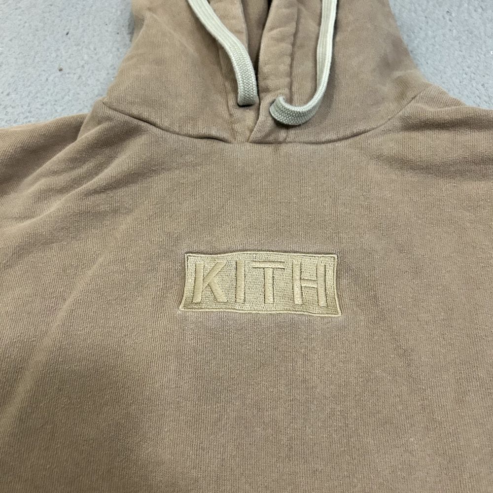Kith Hoodie Medium Beige Pullover Sweatshirt Sweater Streetwear Cotton Adult - Picture 3 of 9